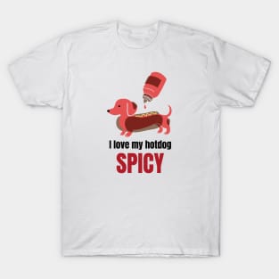 Funny Spicy Hotdog T-Shirt